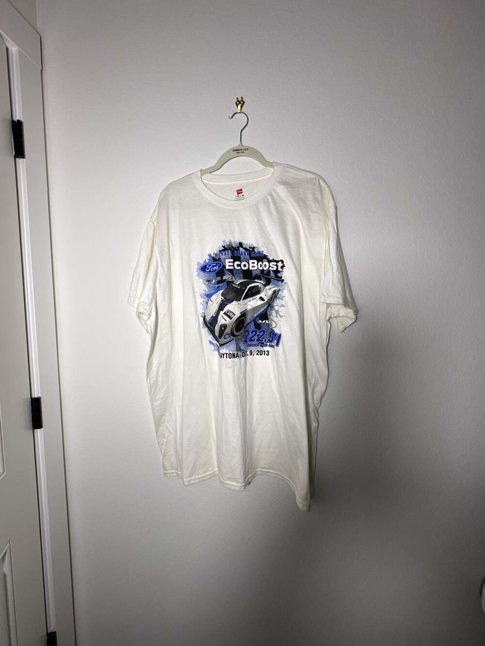 Hanes Michael Shank Racing Ford EcoBoost Daytona 2013 T-Shirt 3XL